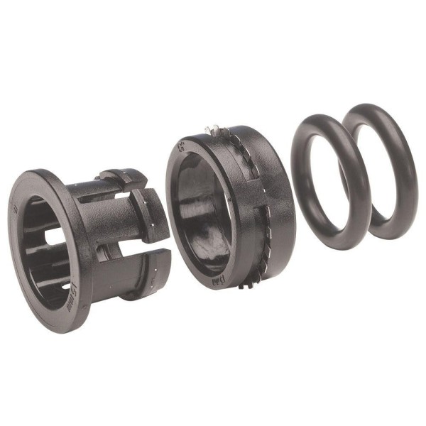 John Guest Cartucho corto acetal negro con 2 juntas tóricas de nitrilo John Guest Cartucho corto acetal negro con 2 juntas tóricas de nitrilo